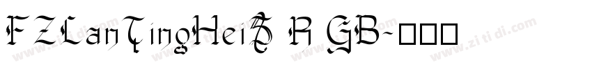 FZLanTingHeiS R GB字体转换